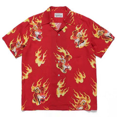 WACKO MARIA  Japanese Dragon Tiger Casual Shirt
