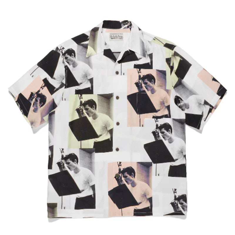 WACKO MARIA Basquiat Graphic Cuban Collar Shirt