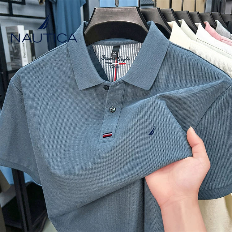 Nautica Style Pique Cotton Cooling Breathable Polo
