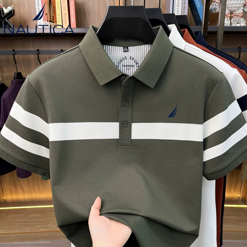 Nautica Techwear Polo Shirt Organic Cotton Active Tee