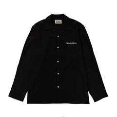WACKO MARIA Check Open Collar Long Sleeve Shirt