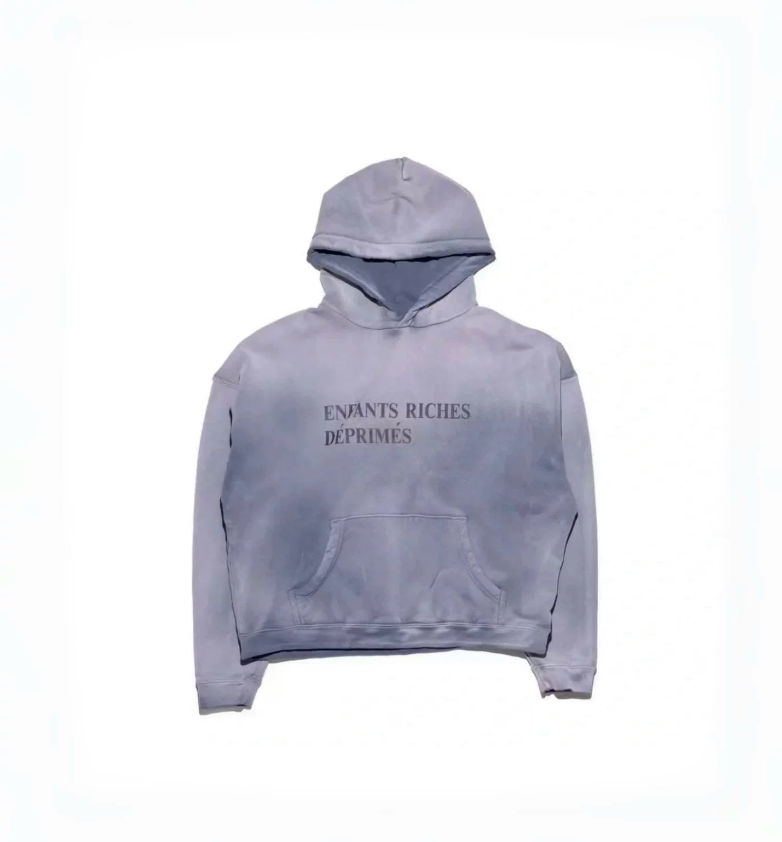 ERD's melancholic second-generation Bai Jingting's gradient dyed casual hoodie, washed and worn hooded pullover sweatshirt