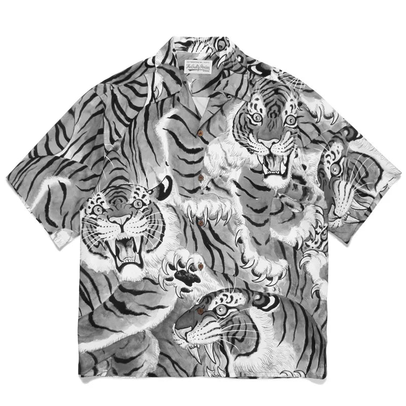 WACKO MARIA  Japanese Dragon Tiger Casual Shirt