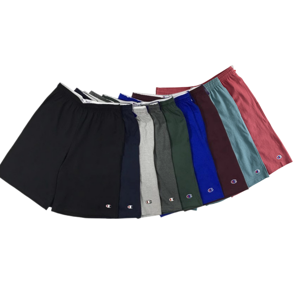 Champion Inspired Unisex Classic Logo Embroidered Track Shorts