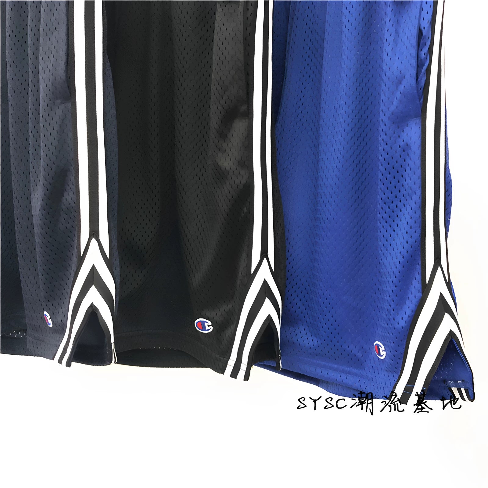 Champion Style Small C Logo Cotton Blend Shorts