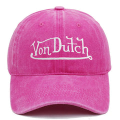 Von Dutch Retro Distressed Adjustable Sun Shield Hat