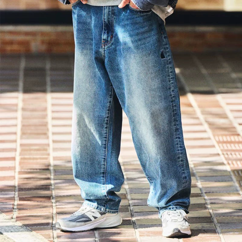 Nautica Style Drawstring Relaxed Tapered Denim Pants