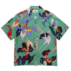 WACKO MARIA Basquiat Graphic Cuban Collar Shirt
