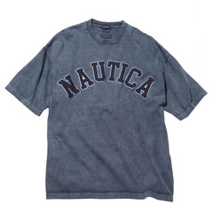 Nautica Style Cold Dyed Vintage Wash Embroidery Tee