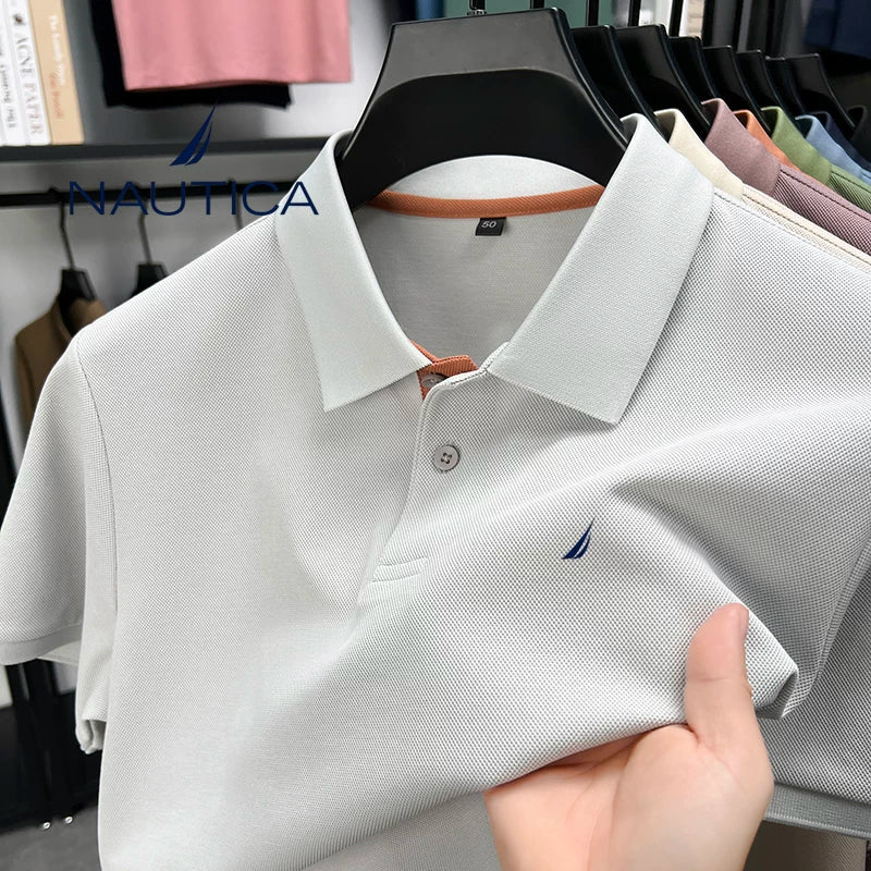 Nautica Luxury Mulberry Silk 300g Heavyweight Polo