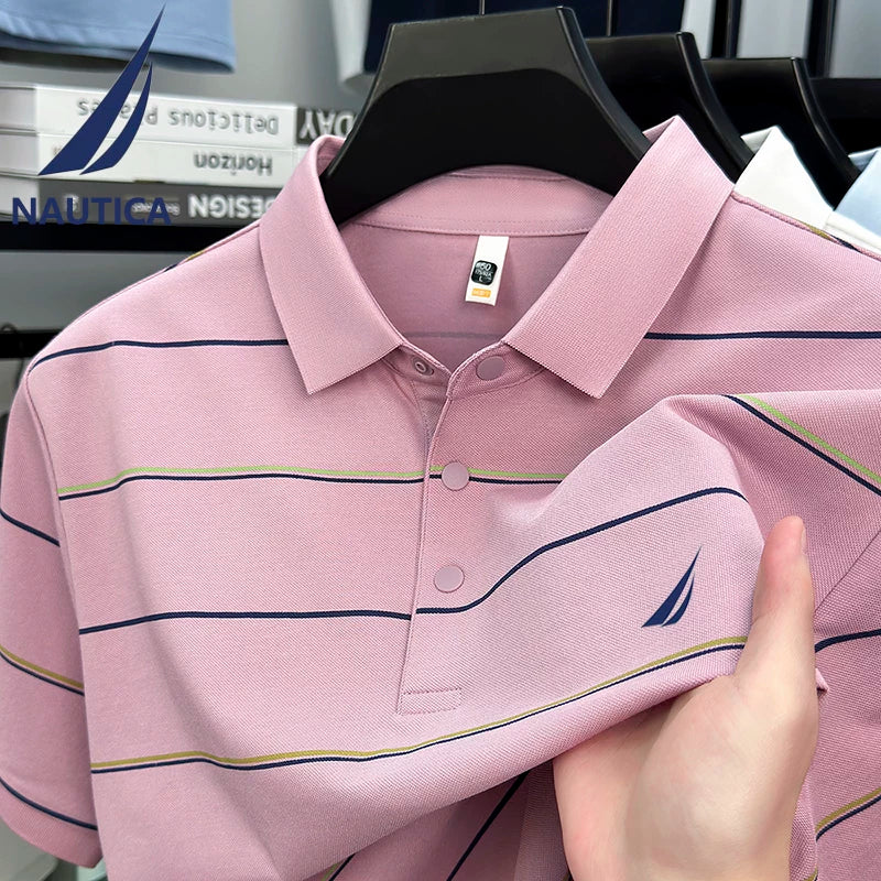 Nautica Luxury Mulberry Silk 300g Heavyweight Polo