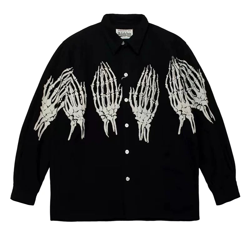 WACKO MARIA Tim Lehi Dragon Skull Long Shirt