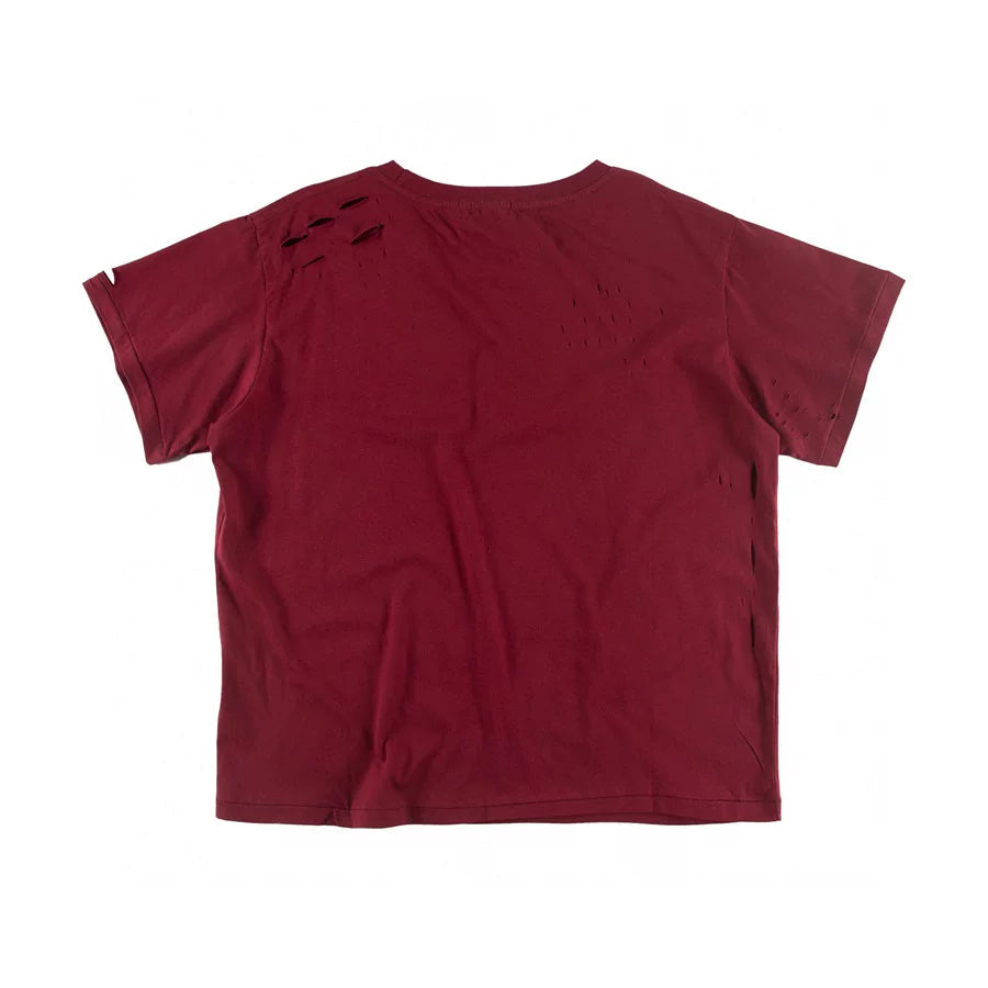 ERD melancholic Oversized Distressed Slogan Graphic Tee