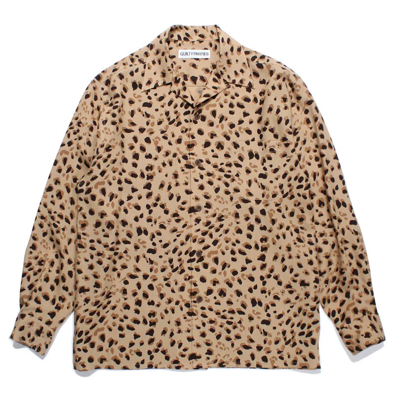 WACKO MARIA World Peace Long Sleeve Rayon Shirt