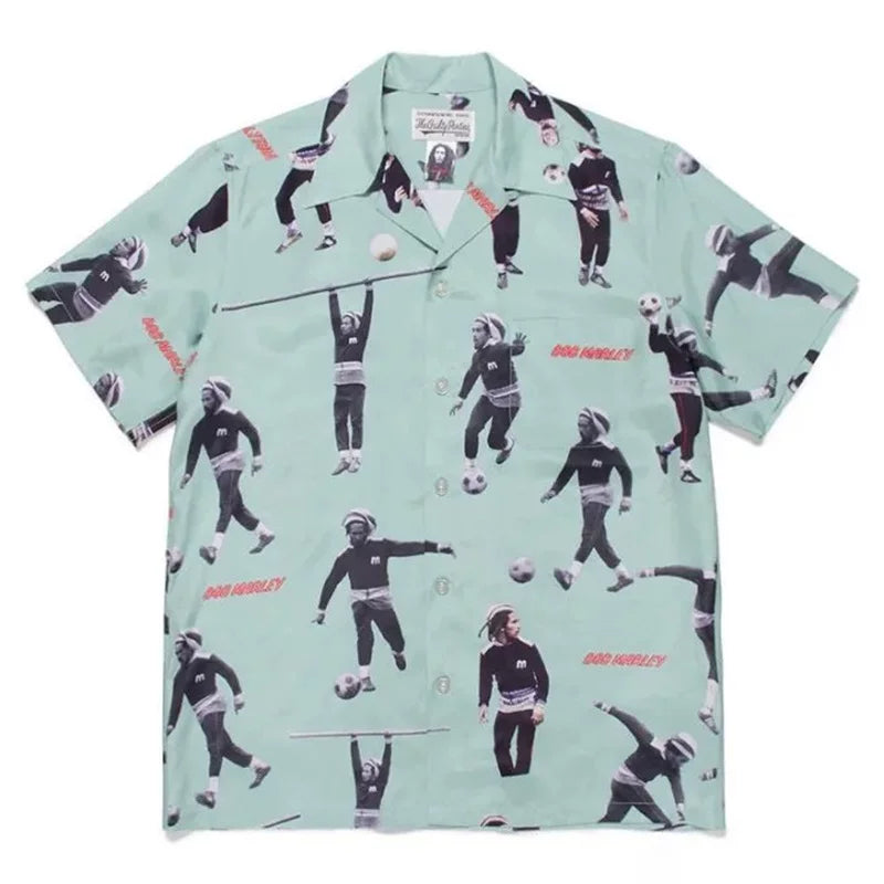 WACKO MARIA tyle Anime Cyberpunk Hawaiian Shirt