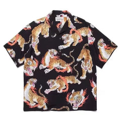 WACKO MARIA  Japanese Dragon Tiger Casual Shirt