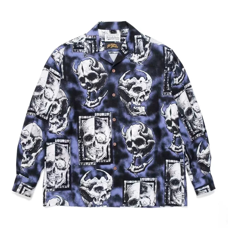 WACKO MARIA Tim Lehi Dragon Skull Long Shirt