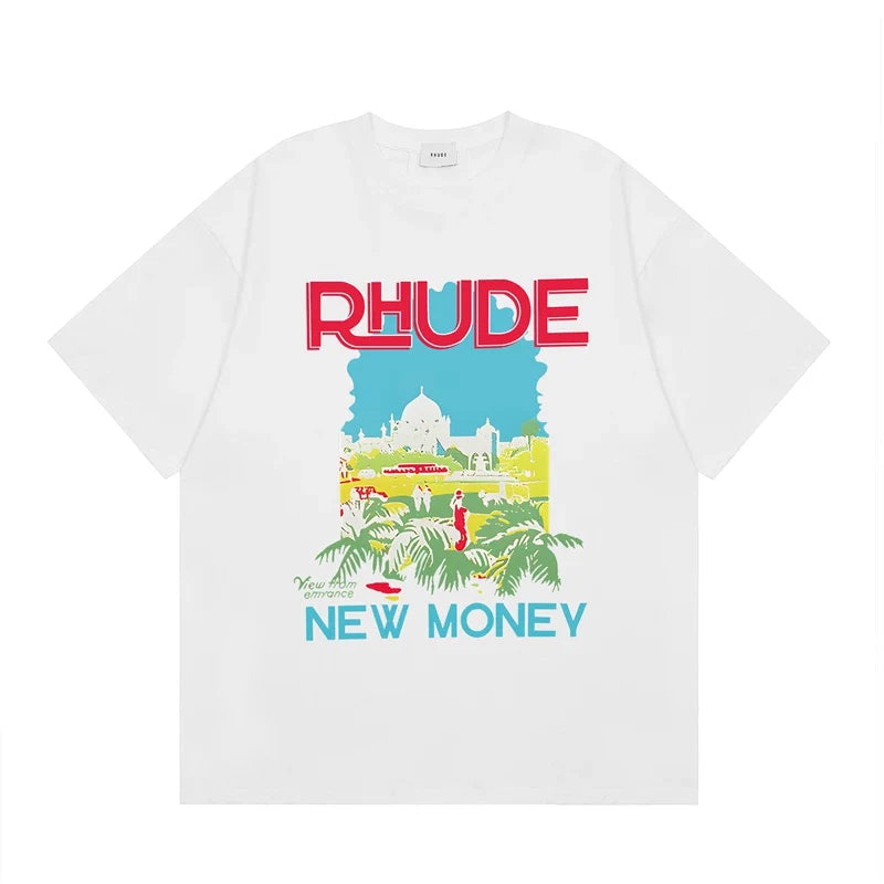 RHUDE High Street Oversized Graphic Pure Cotton T-Shirt