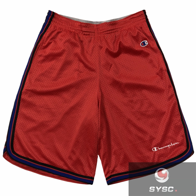 Champion Style Minimalist Small Logo Mesh Sports Shorts