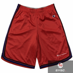 Champion Style Minimalist Small Logo Mesh Sports Shorts