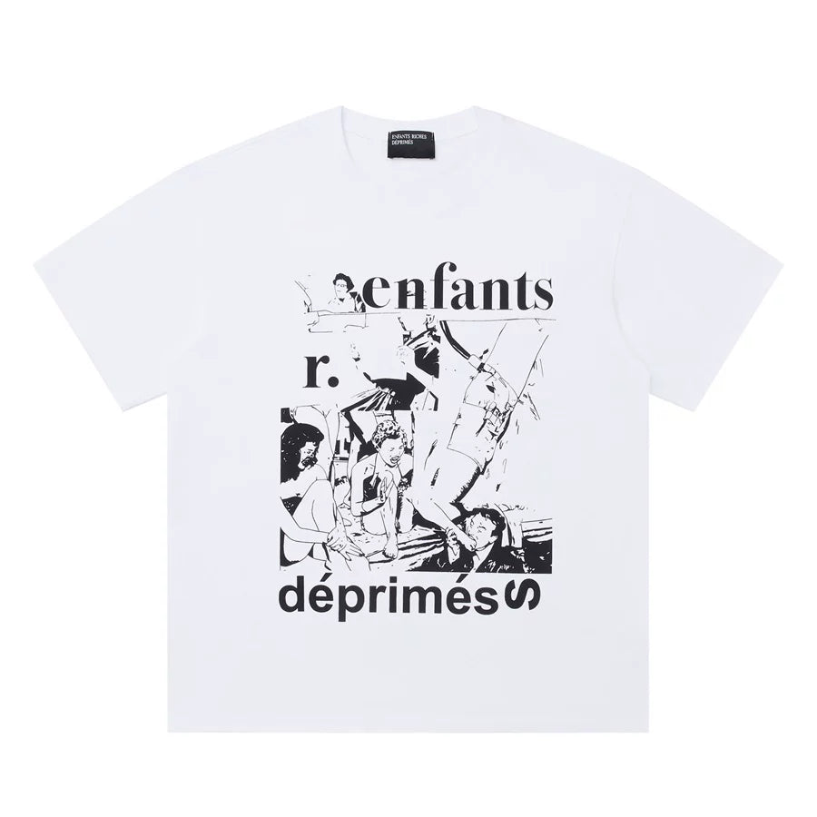 Enfants Riches Oversized Multi Graphic Short Sleeve Tee