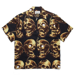 WACKO MARIA Inspired Hawaiian Cuban Collar Wolf Shirt