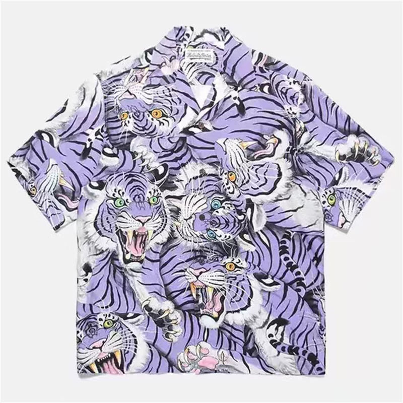 WACKO MARIA  Japanese Dragon Tiger Casual Shirt
