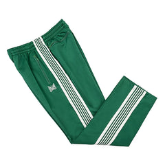 Needles Inspired Butterfly Embroidery Striped Straight Track Pants