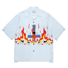 WACKO MARIA × DJ HARVEY HAWAIIAN shirt