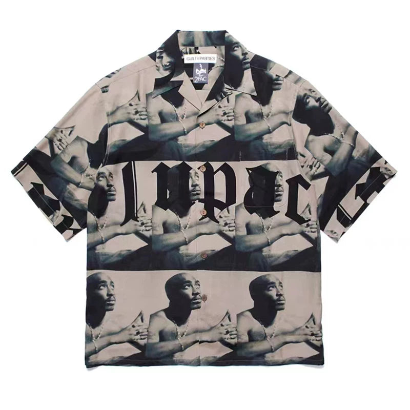 WACKO MARIA Style Vampire Horror Hawaiian Shirt