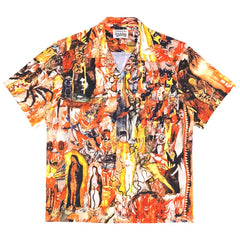 WACKO MARIA Style Vampire Horror Hawaiian Shirt