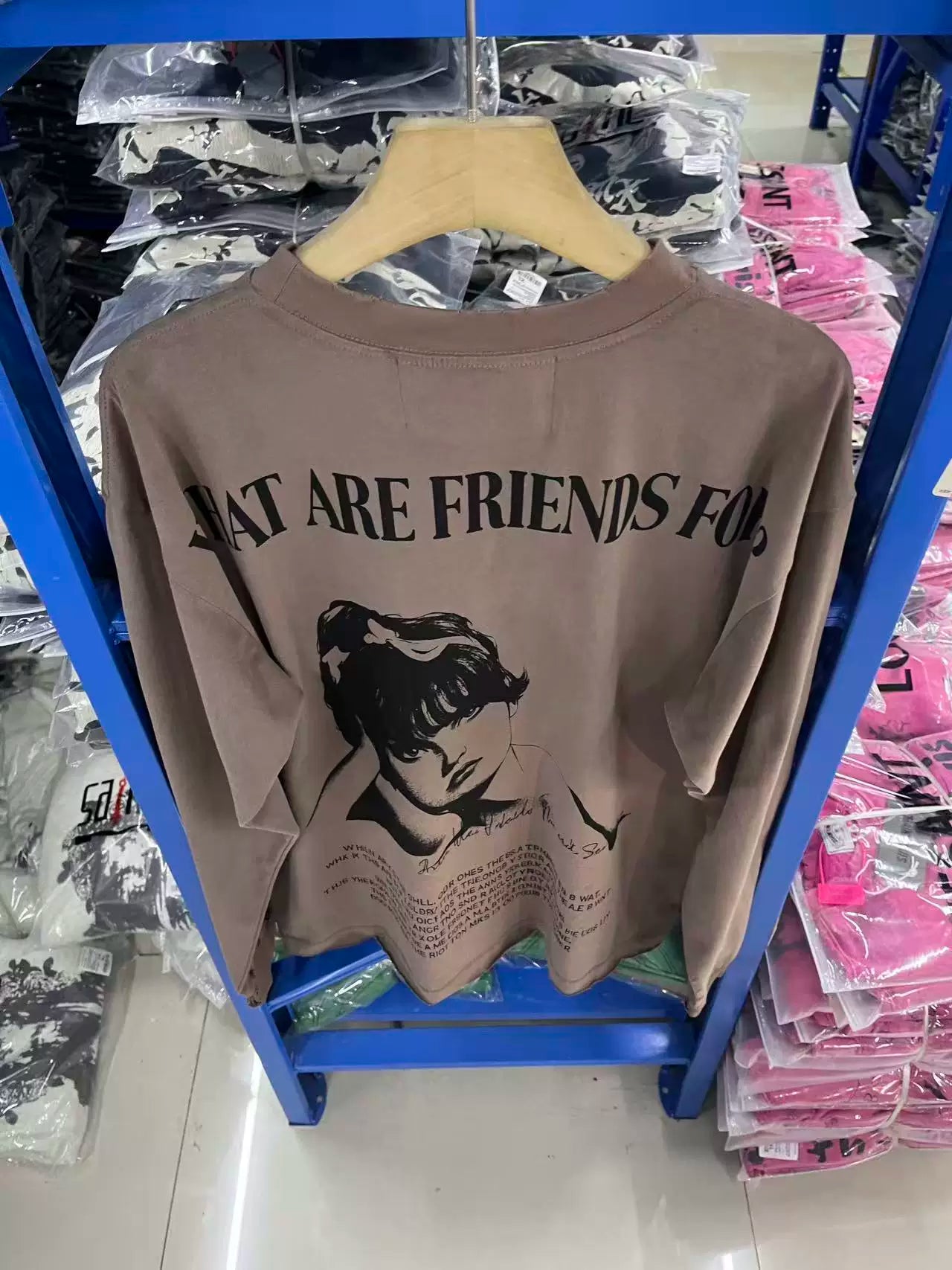 ERD Inspired Flowers Of Anger Khaki Longsleeve Tee
