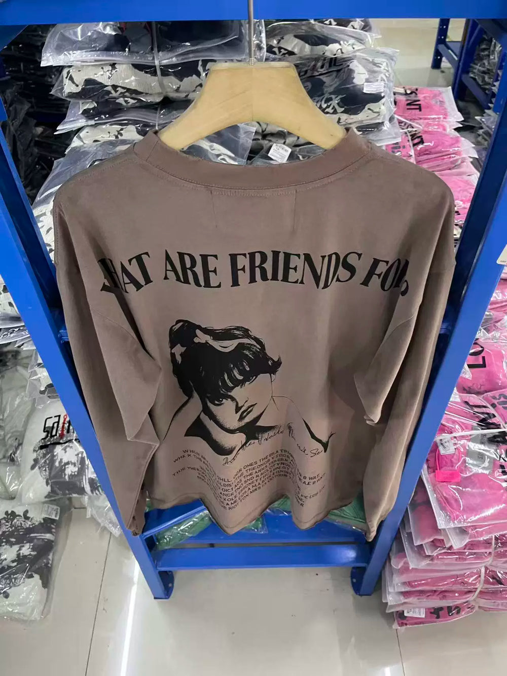 ERD Inspired Flowers Of Anger Khaki Longsleeve Tee