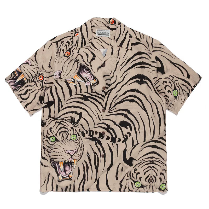 WACKO MARIA  Japanese Dragon Tiger Casual Shirt