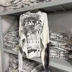 ERD Vintage Oversized Jacquard Knit Crewneck Sweater