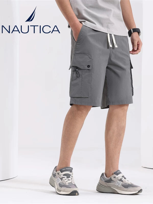 Nautica Style Multi Pocket Cargo Loose Utility Shorts