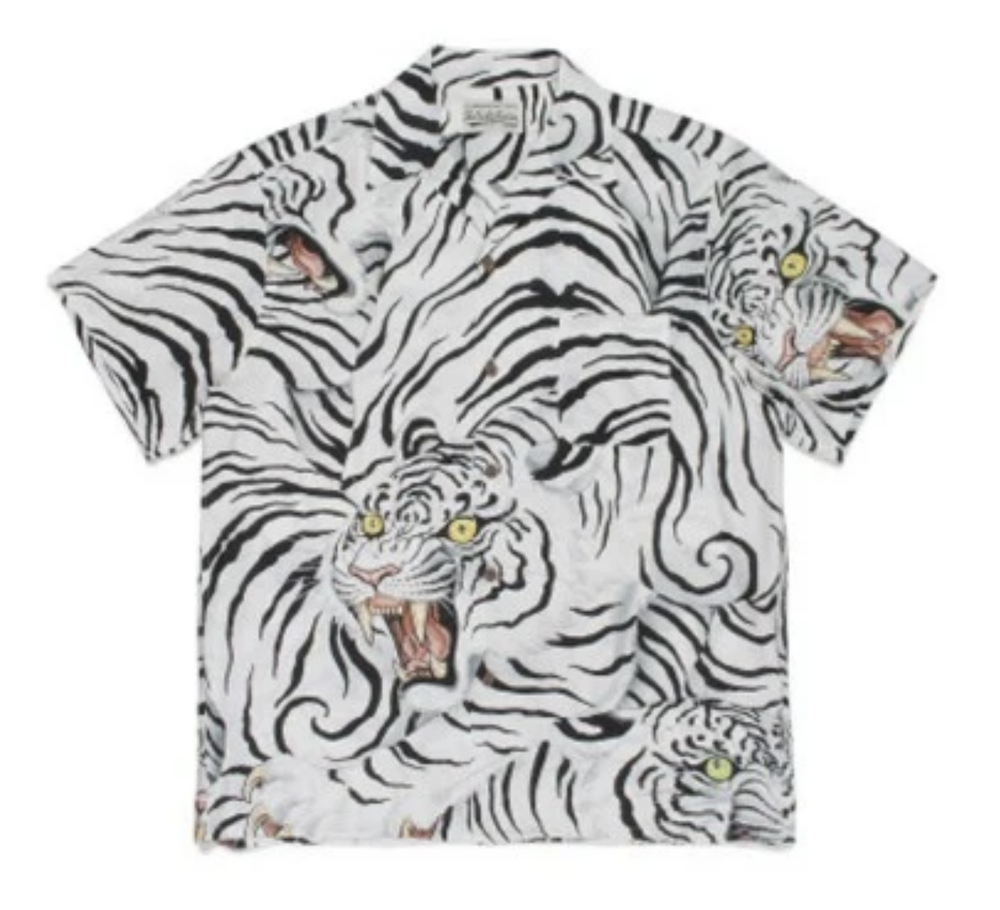 WACKO MARIA  Japanese Dragon Tiger Casual Shirt
