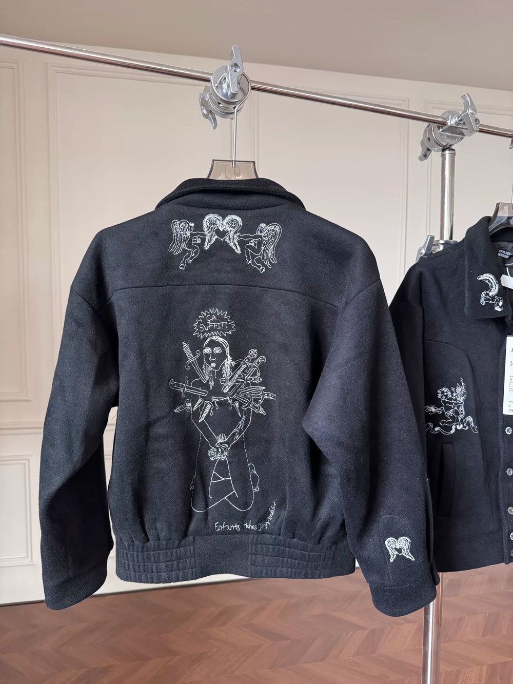 ERD Premium Embroidered Wool Blend Fleece Unisex Jacket