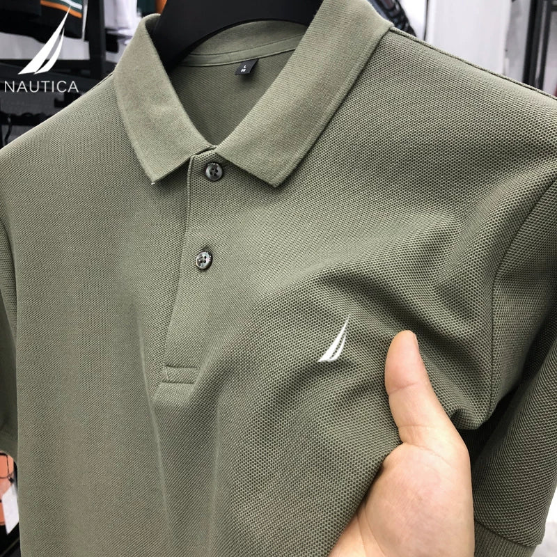 Nautica Style 300g Heavyweight Cotton Polo Shirt