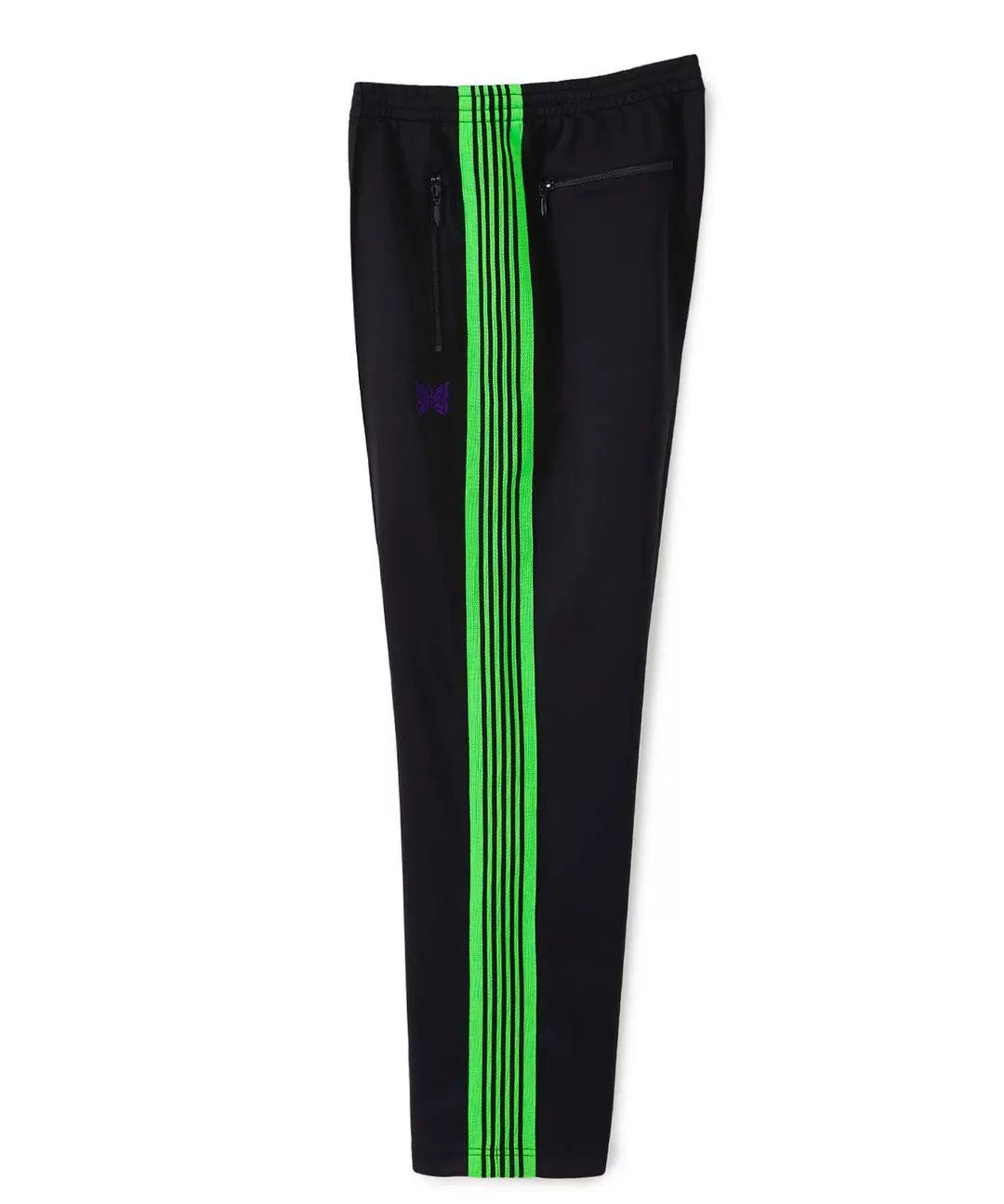 Needles Style Vintage Butterfly Embroidery Striped Track Pants
