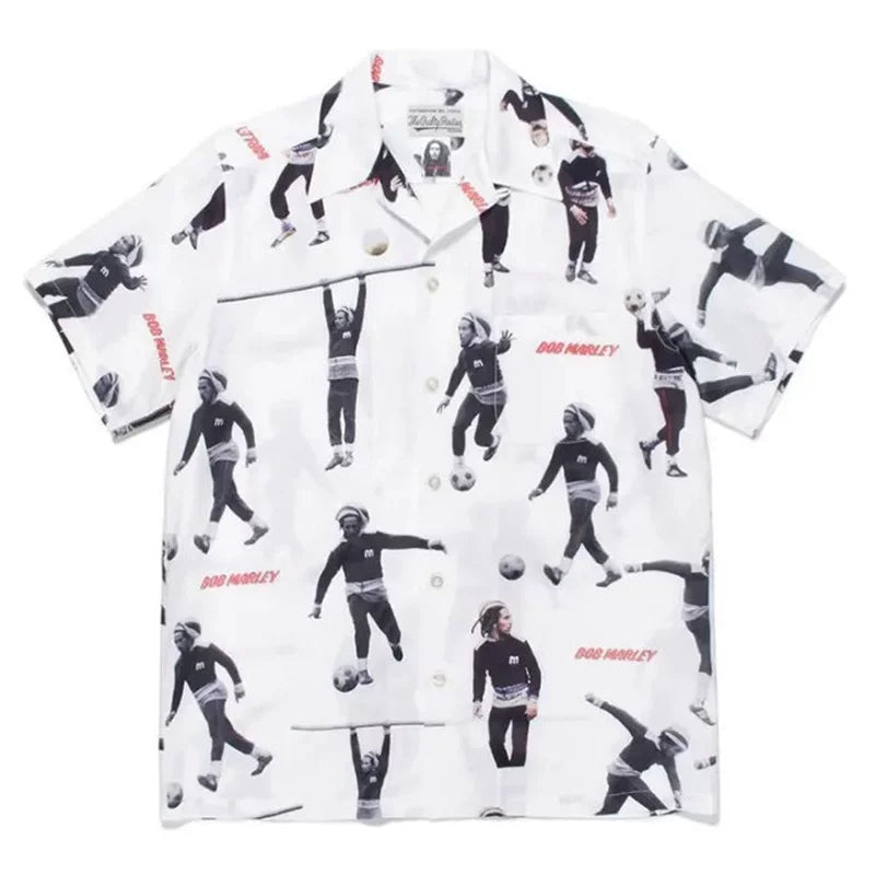 WACKO MARIA tyle Anime Cyberpunk Hawaiian Shirt