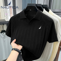 Nautica Nautica Style Knit Polo Heavyweight Cotton Shirt