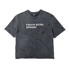 ERD melancholic Distressed Washed Cotton Graphic Tee
