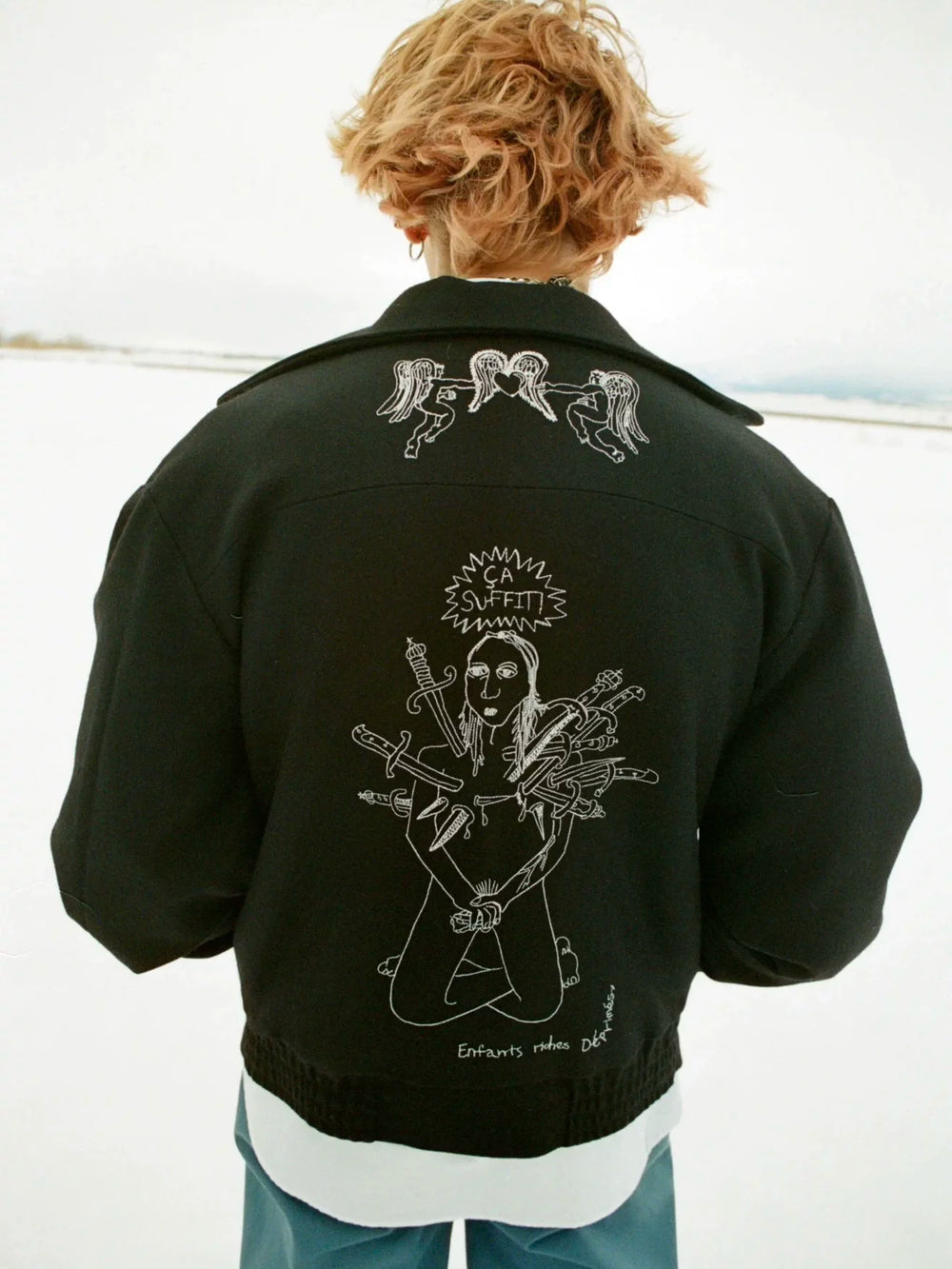 ERD Premium Embroidered Wool Blend Fleece Unisex Jacket