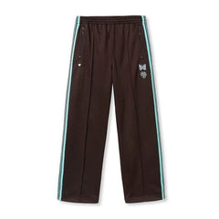 Needles Style Vintage Butterfly Embroidery Striped Track Pants