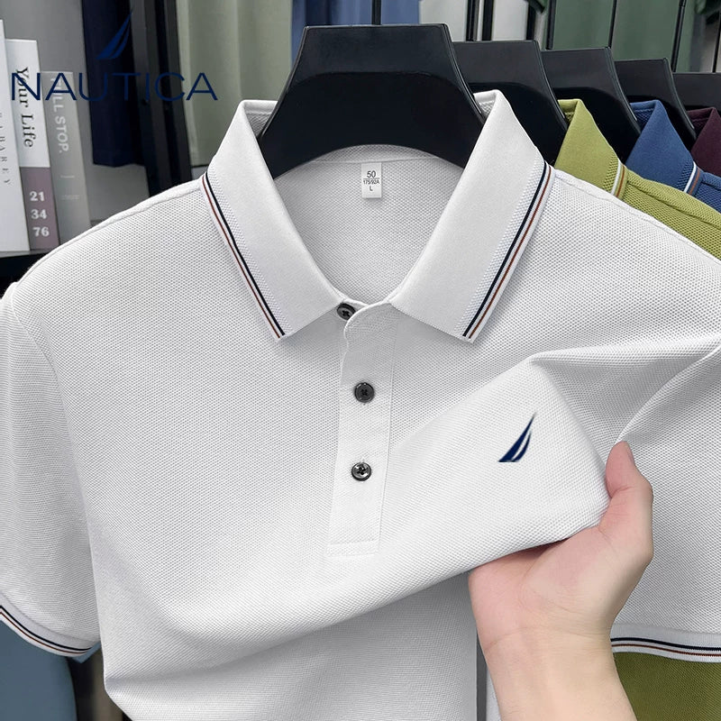 NAUTICA Techwear Polo Shirt Organic Cotton Active Tee