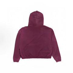ERD's melancholic wealthy second-generation Vintage Washed Dark Red Hoodie
