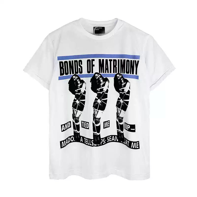 ERD Inspired Madonna Graphic Enzyme Washed Cotton Tee