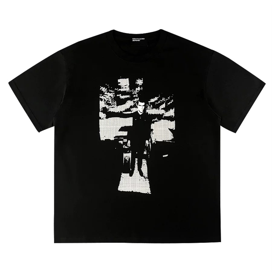 ERD Vintage Oversized Cartoon Graphic Tee Shirt