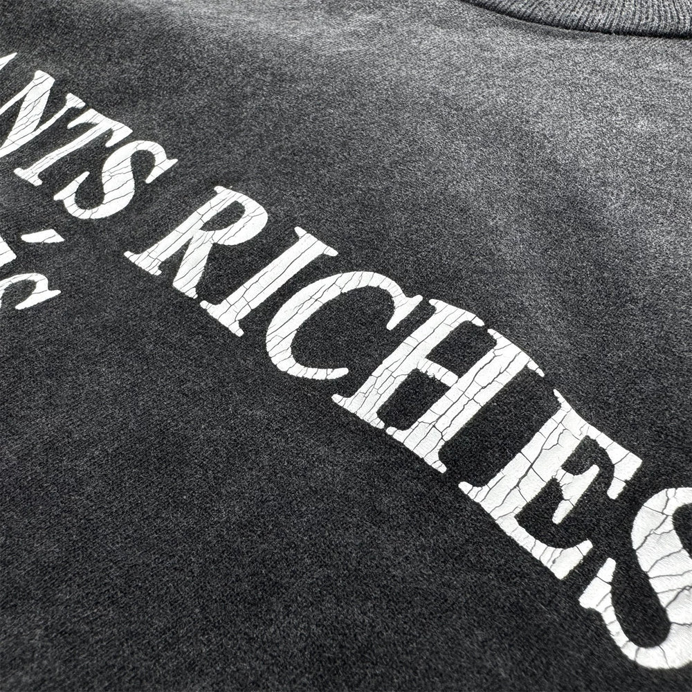 ERD melancholic Distressed Washed Cotton Graphic Tee